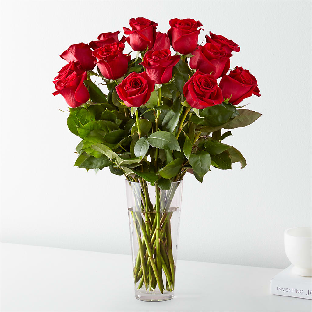 Long Stem Red Rose Bouquet – Forever Flowers, Fords NJ