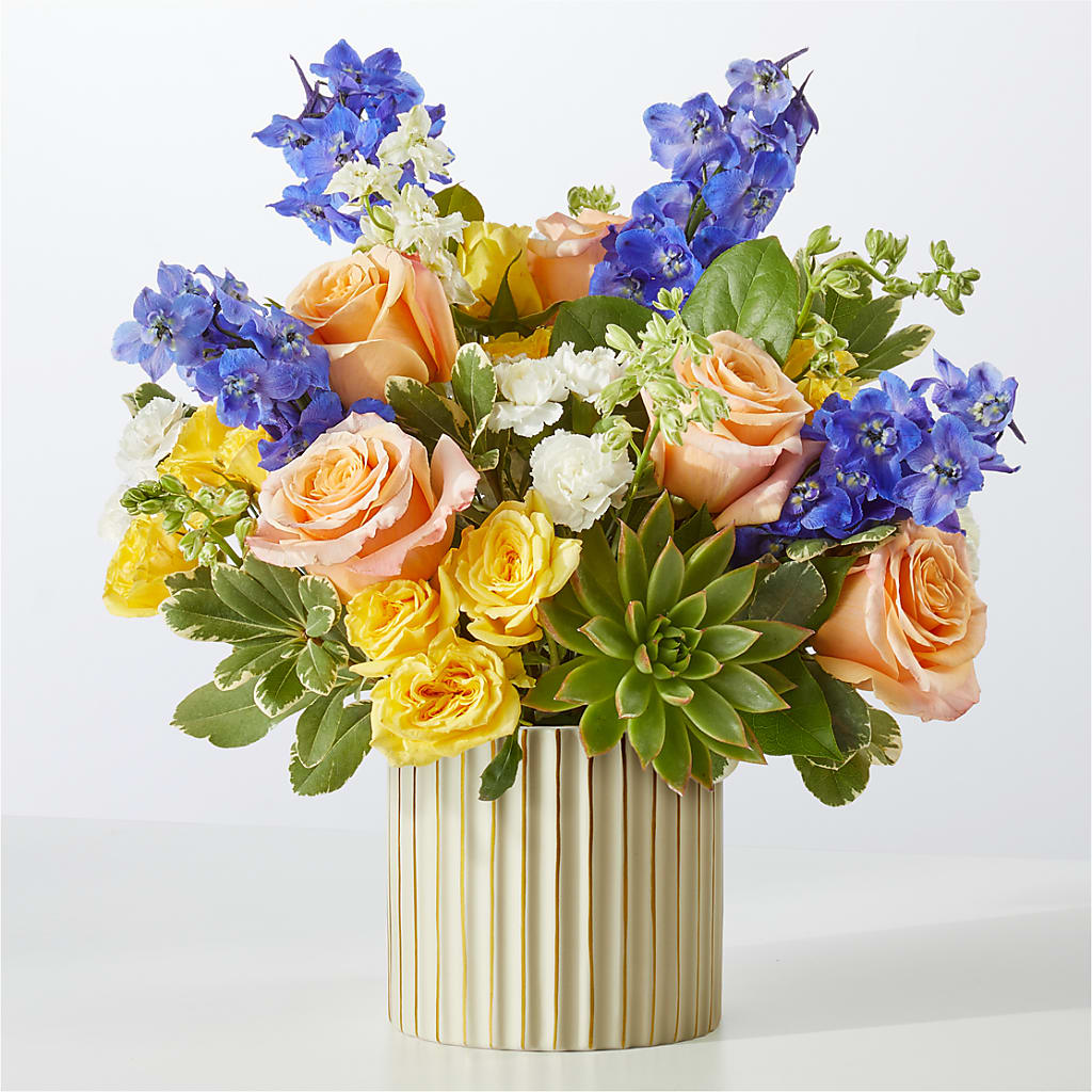 Cobalt Reverie Bouquet – Forever Flowers, Fords NJ