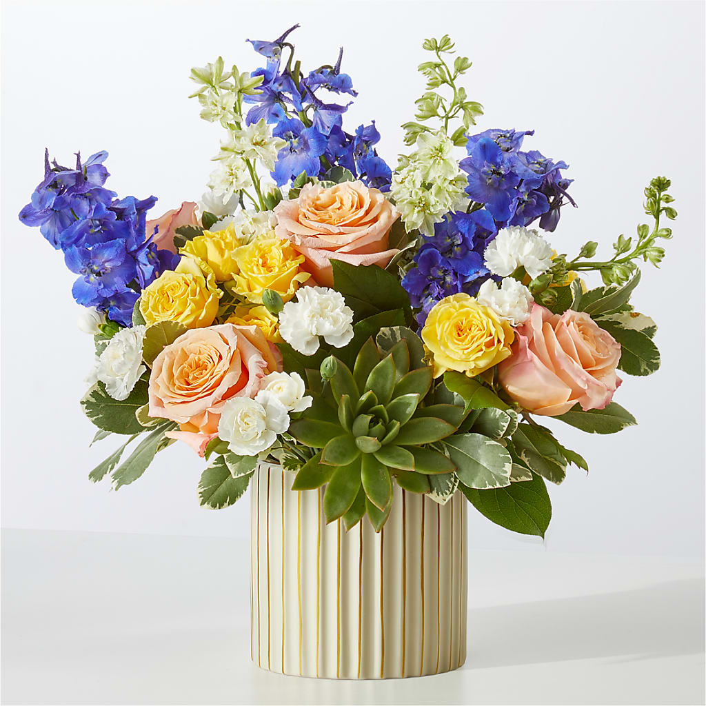 Cobalt Reverie Bouquet – Forever Flowers, Fords NJ
