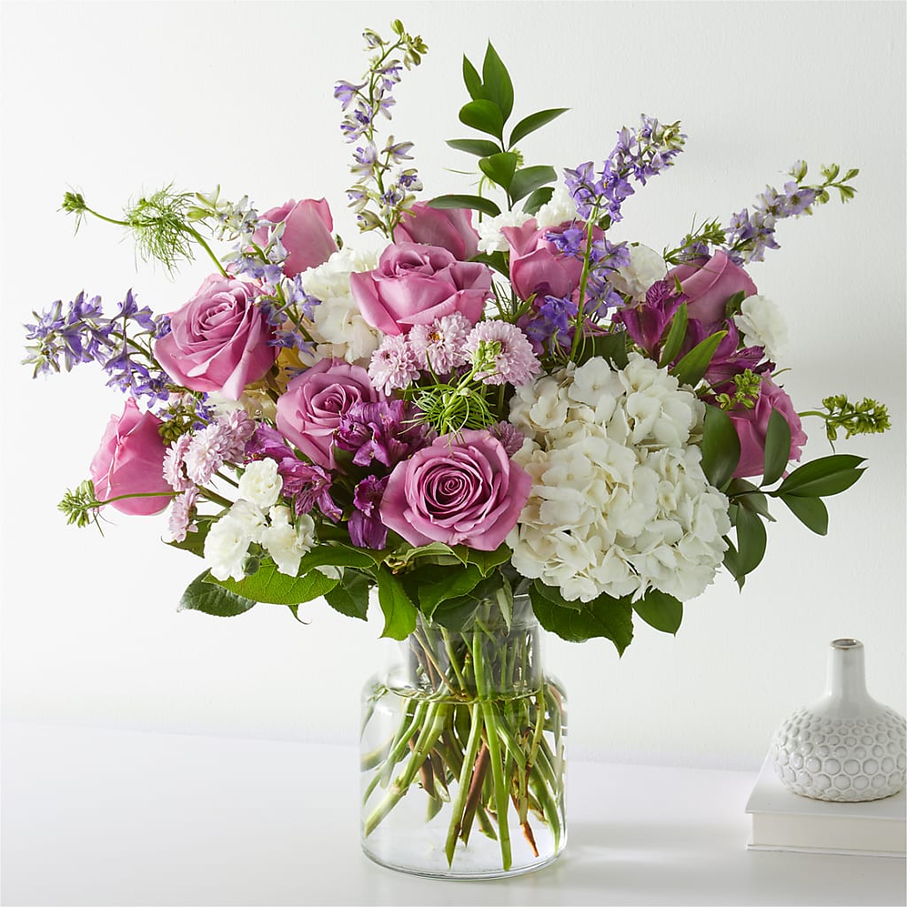 Violet Caress Bouquet – Forever Flowers, Fords NJ