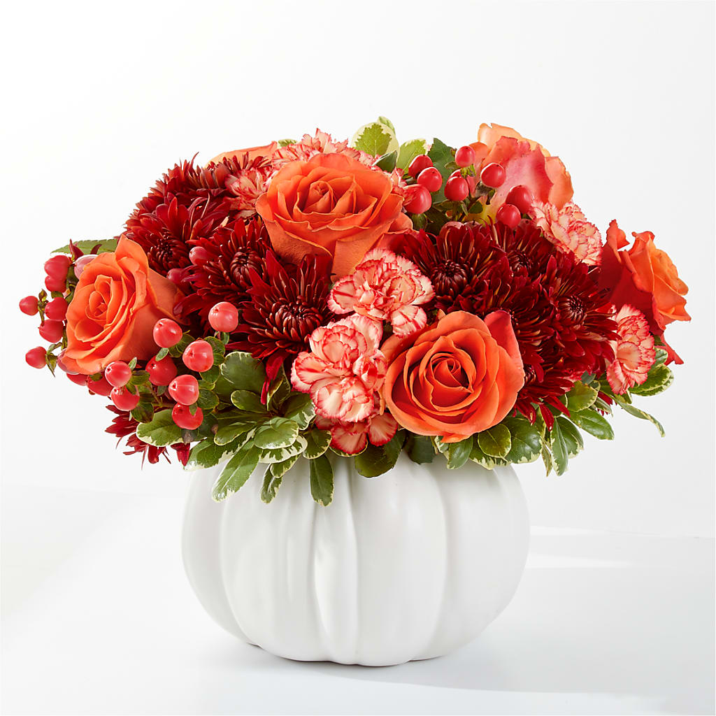 Autumn Air Pumpkin Bouquet – Forever Flowers, Fords NJ