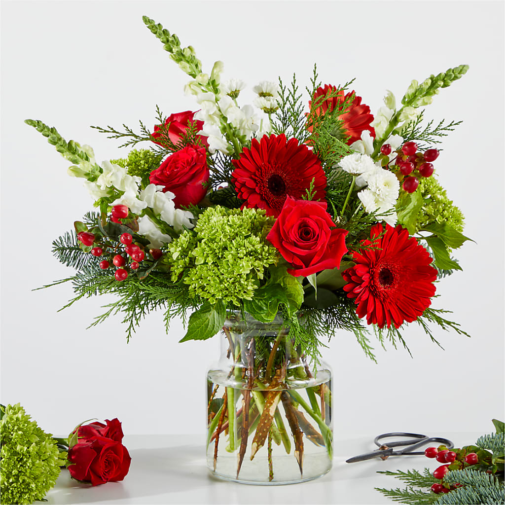 Merry Moment Bouquet – A Florist Original – Forever Flowers, Fords NJ