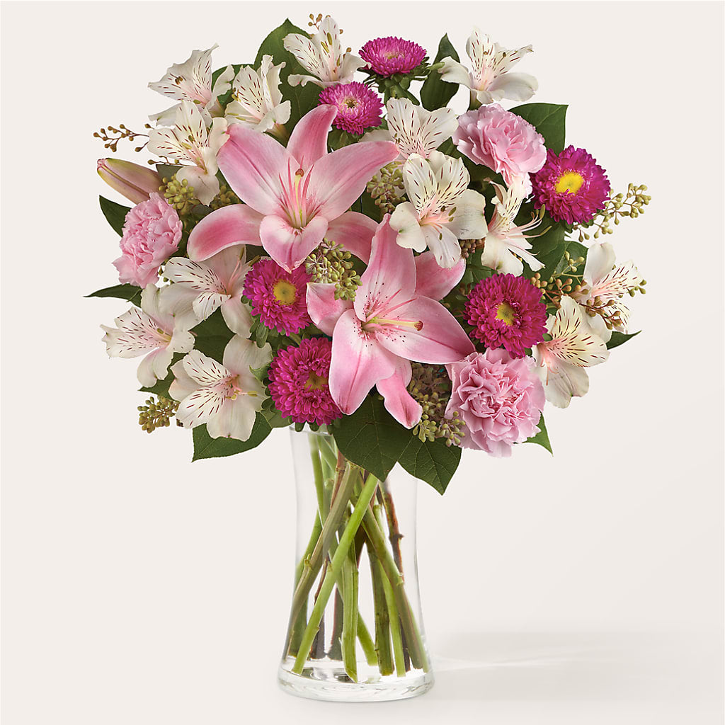 Feeling Fuchsia Bouquet – Forever Flowers, Fords NJ