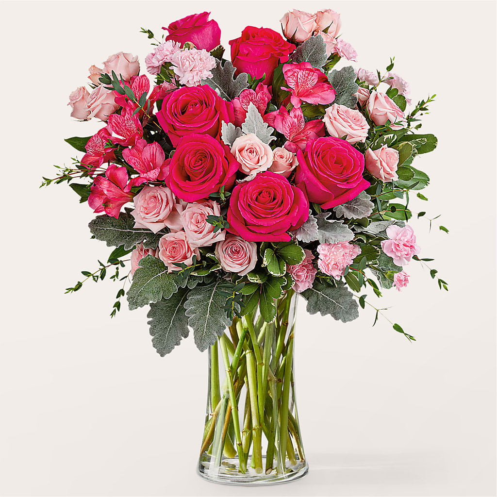 Tickled Pink Bouquet – Forever Flowers, Fords NJ