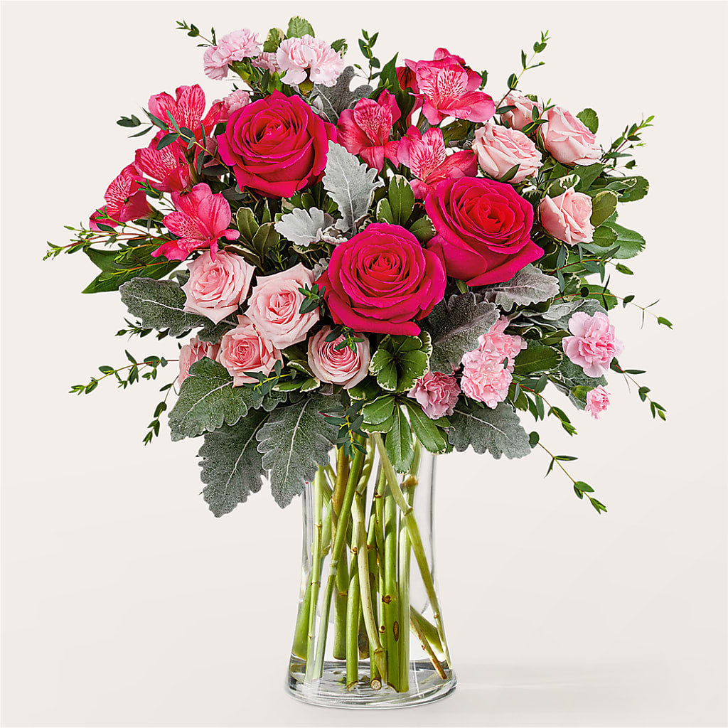 Tickled Pink Bouquet – Forever Flowers, Fords NJ