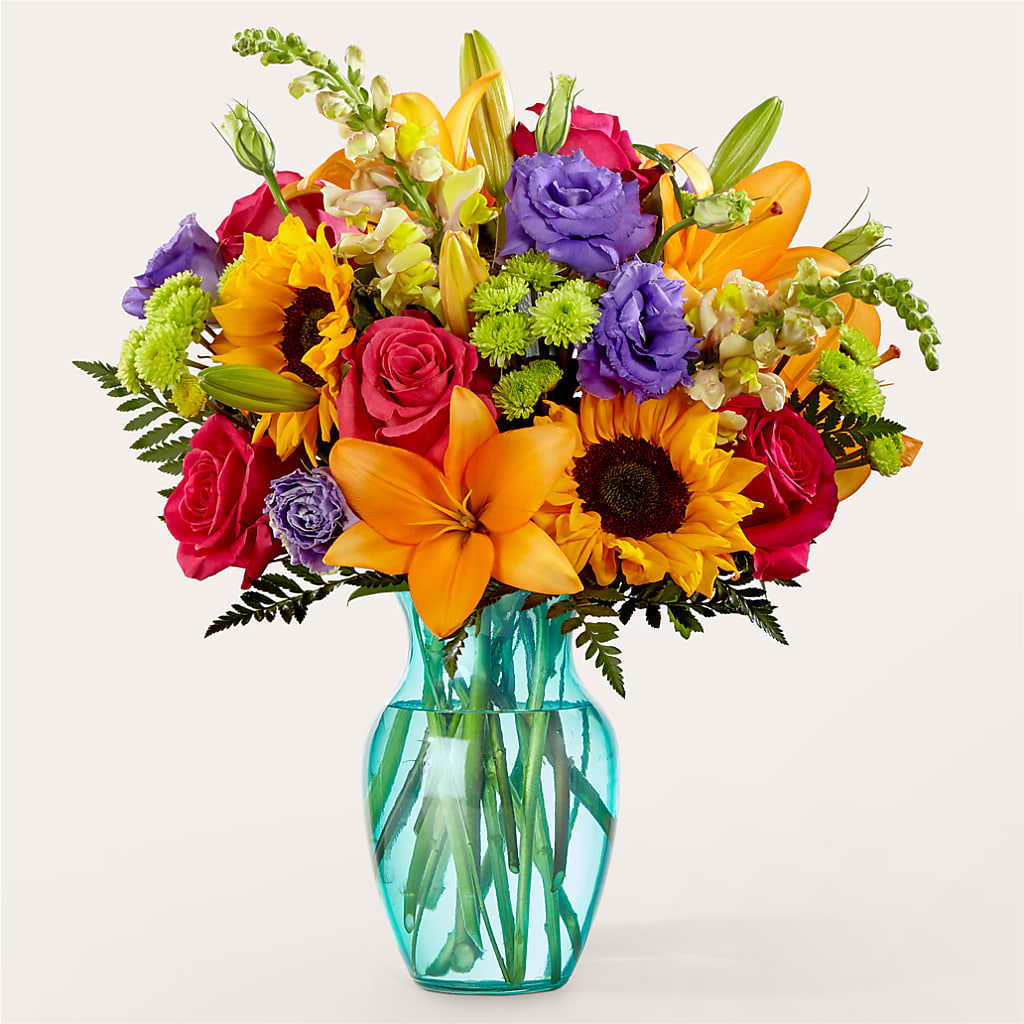 Double Rainbow Bouquet – Forever Flowers, Fords NJ