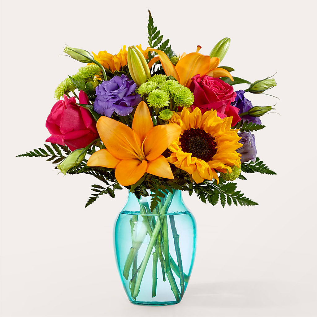 Double Rainbow Bouquet – Forever Flowers, Fords NJ