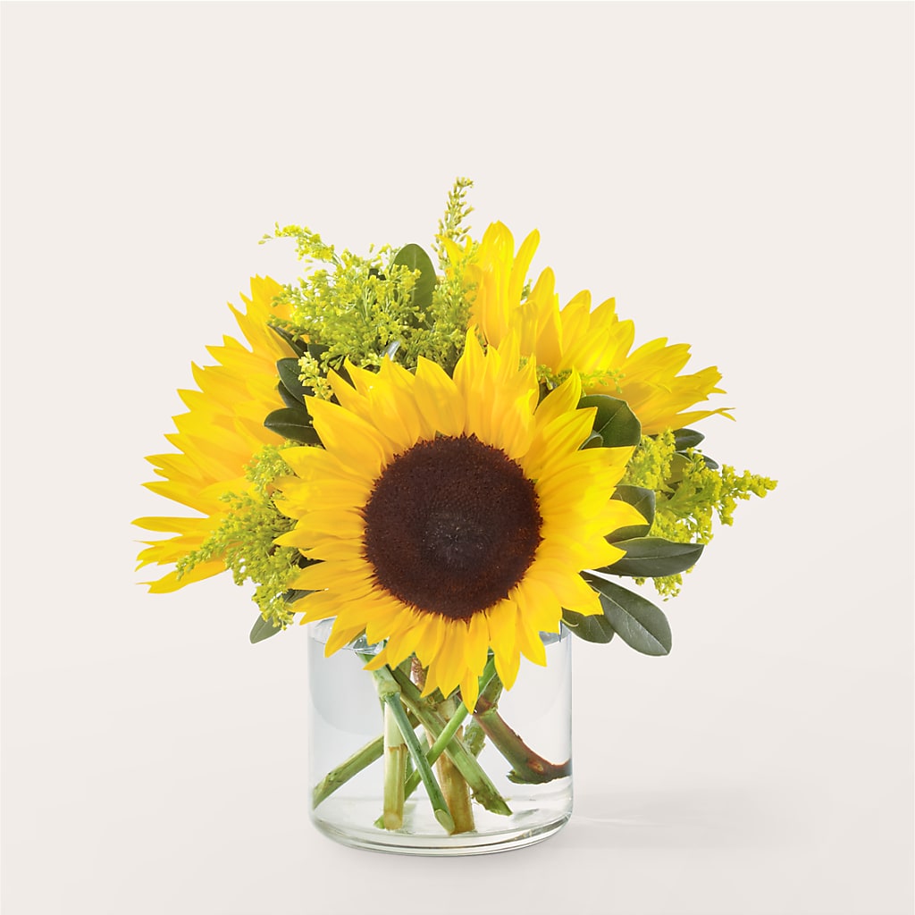 Beaming Sunflower Bouquet – Forever Flowers, Fords NJ