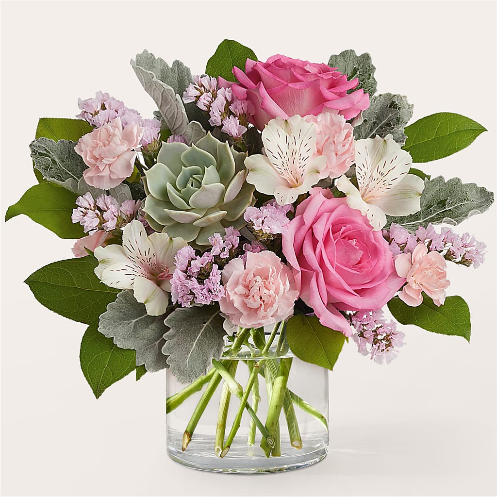 Dusty Rose Bouquet – Forever Flowers, Fords NJ