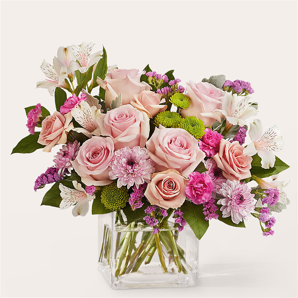 Pink Suede Bouquet – Forever Flowers, Fords NJ