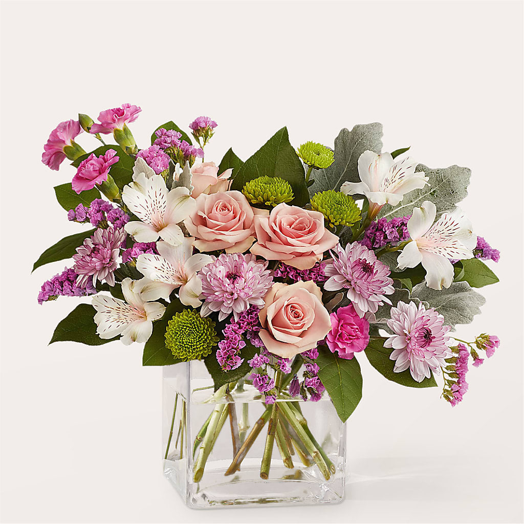 Pink Suede Bouquet – Forever Flowers, Fords NJ