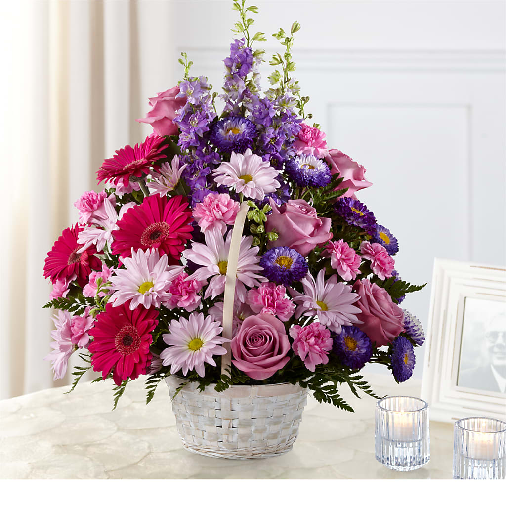 Pastel Peace Basket – Forever Flowers, Fords NJ