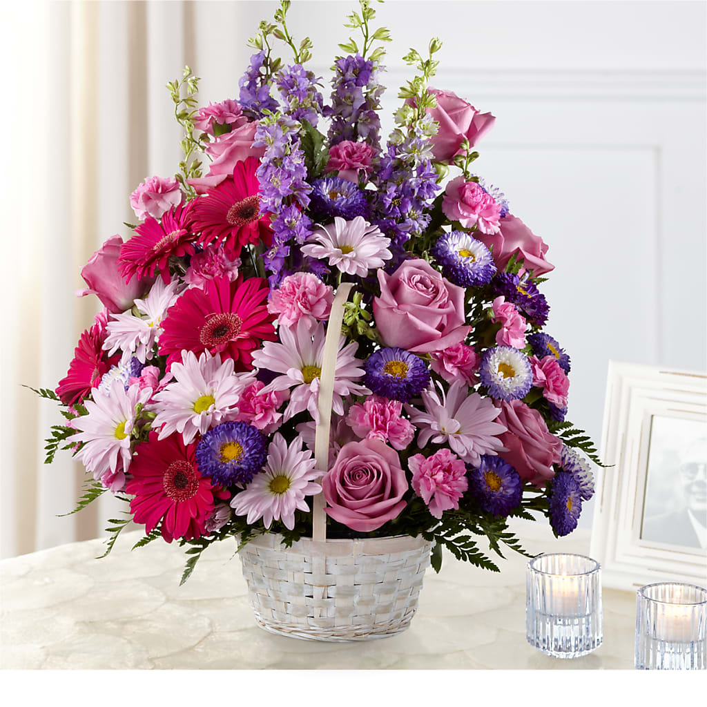 Pastel Peace Basket – Forever Flowers, Fords NJ