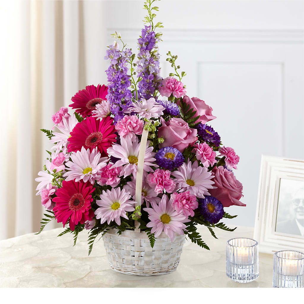 Pastel Peace Basket – Forever Flowers, Fords NJ