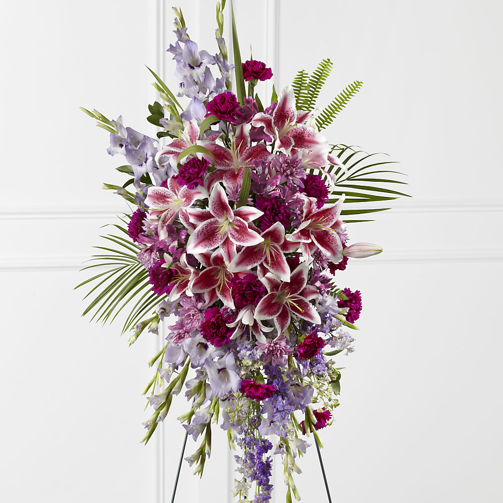 Tender Touch Standing Spray – Forever Flowers, Fords NJ
