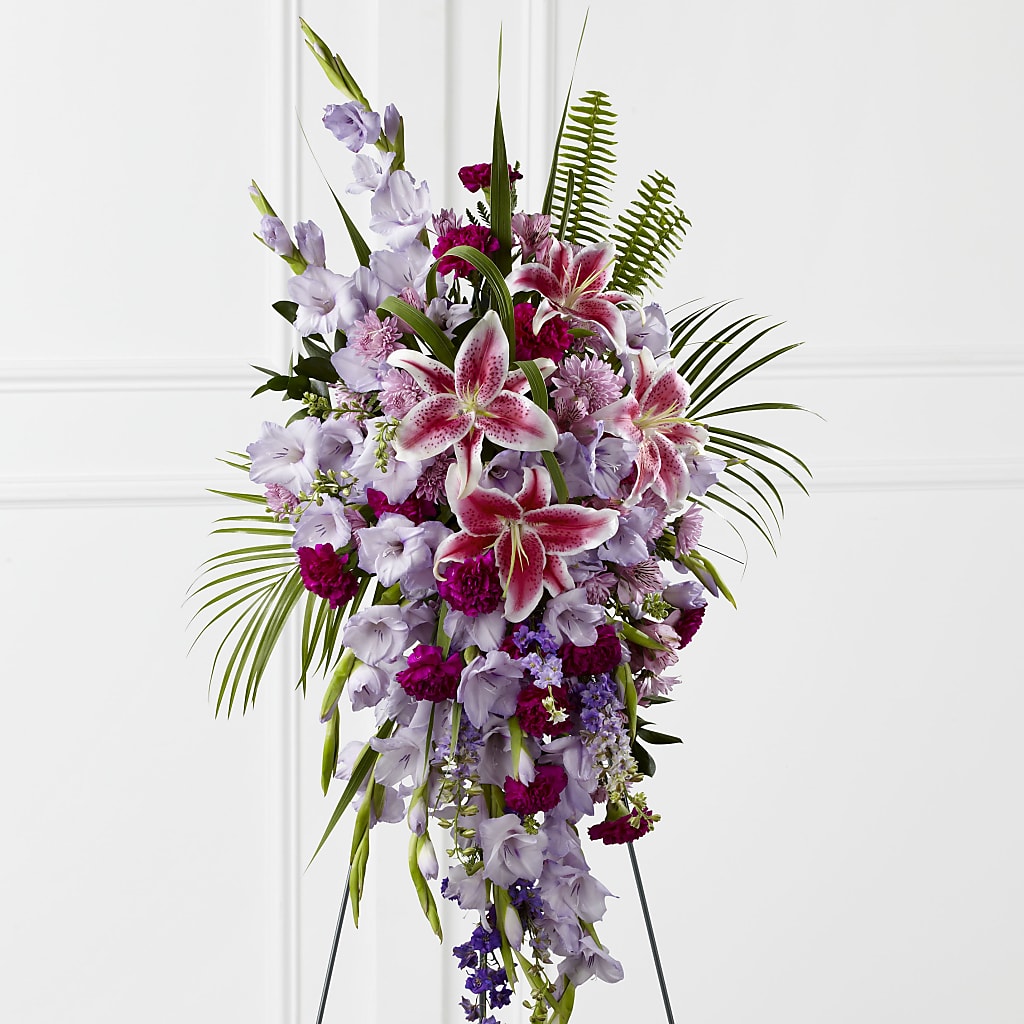 Tender Touch Standing Spray – Forever Flowers, Fords NJ