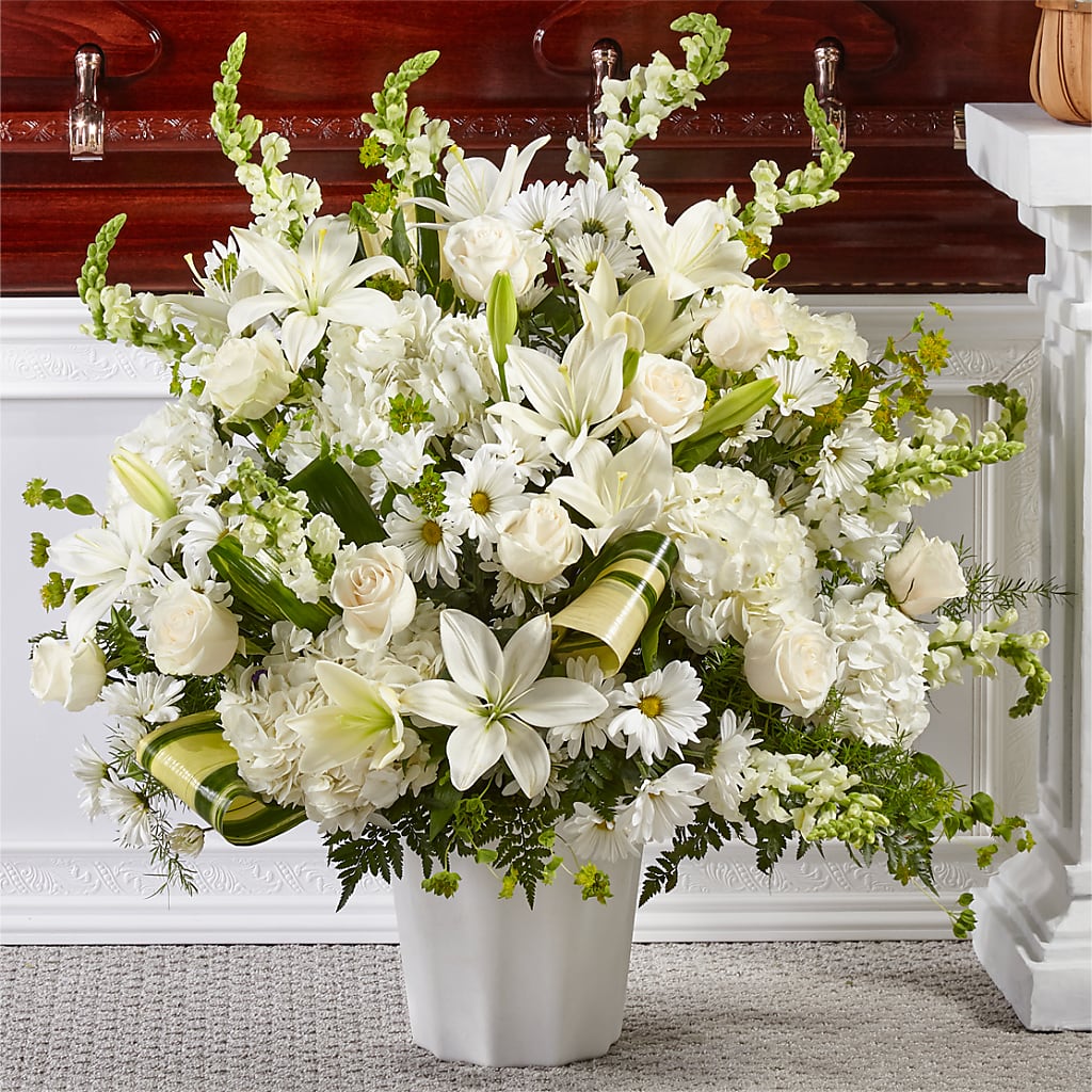 Thoughts of Tranquility Floor Basket – Forever Flowers, Fords NJ