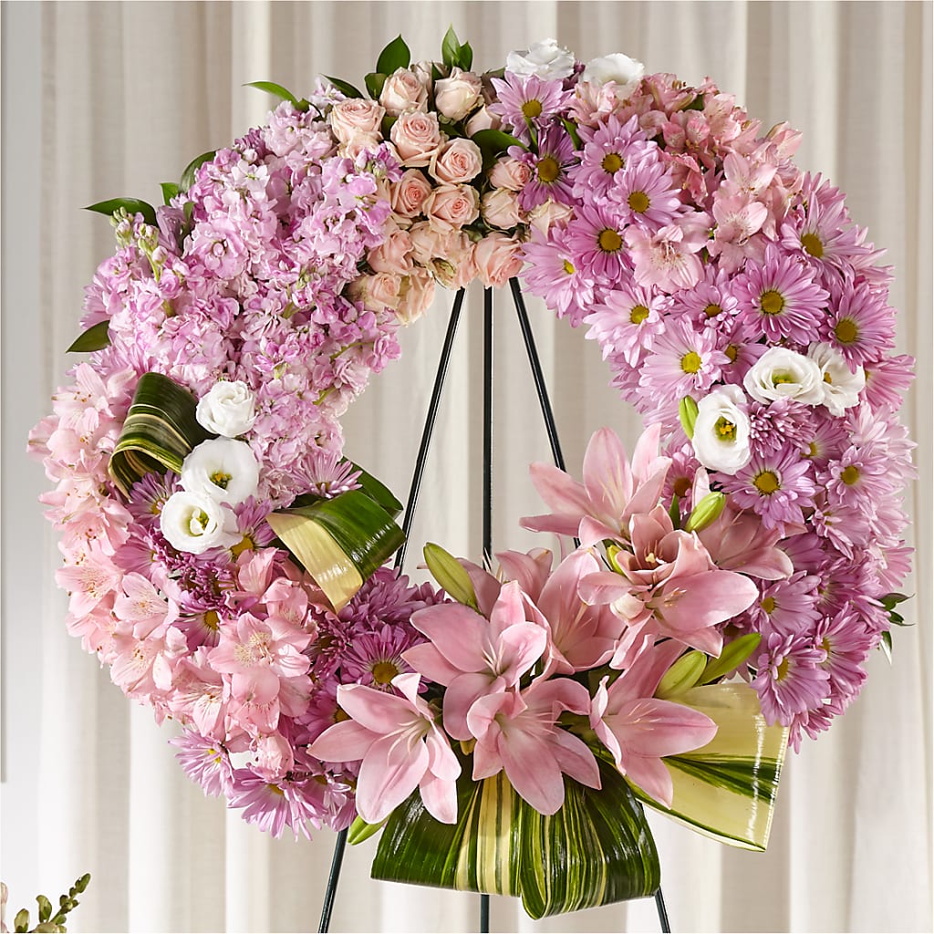 Gift of Warmth Wreath – Forever Flowers, Fords NJ