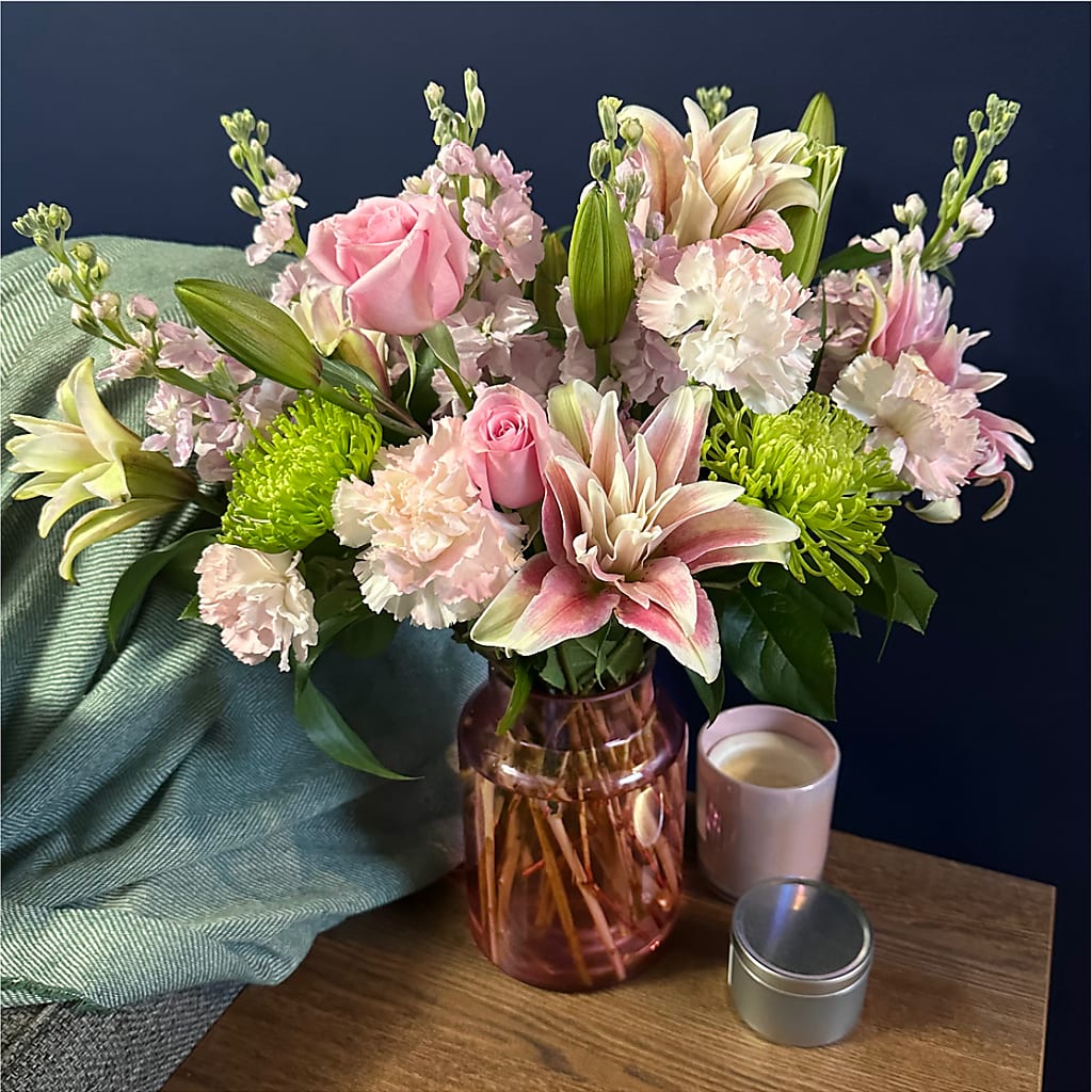 Pretty in Pink Bouquet – Forever Flowers, Fords NJ