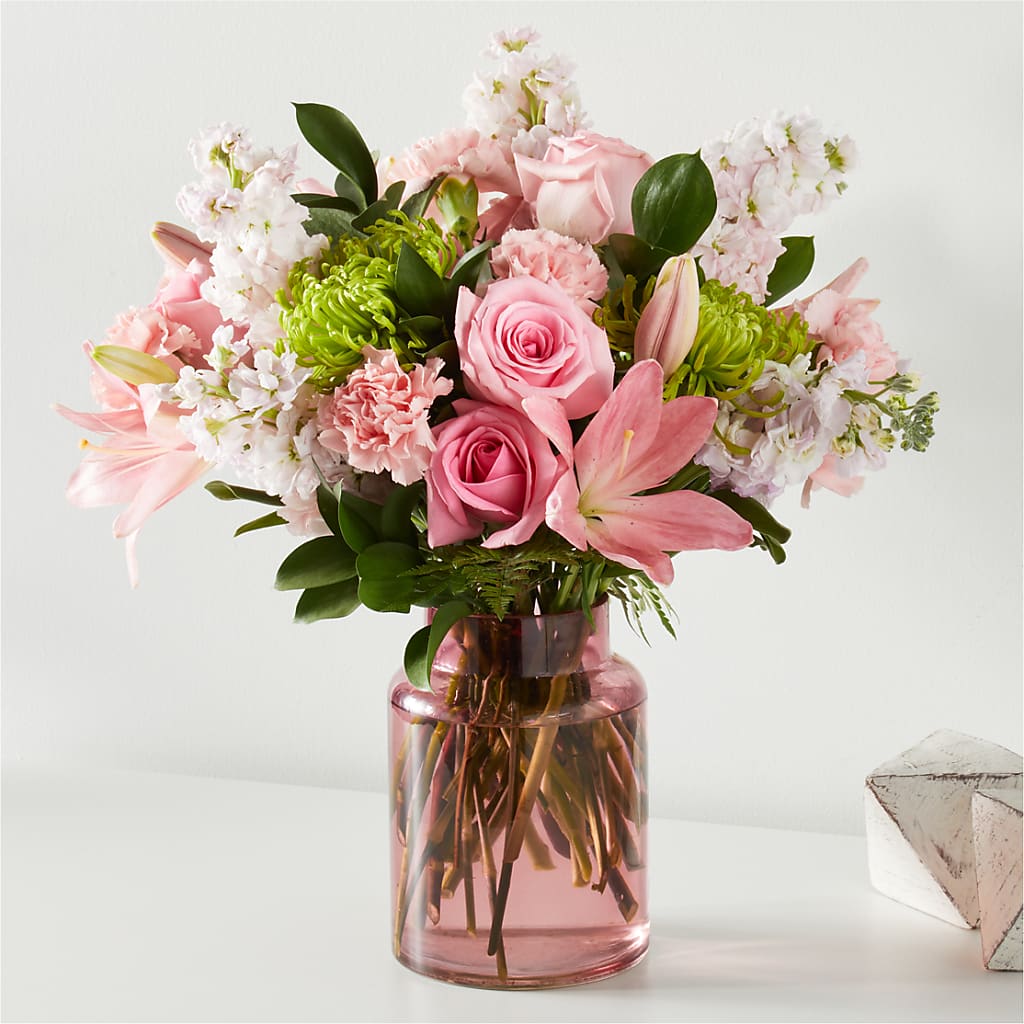 Pretty in Pink Bouquet – Forever Flowers, Fords NJ