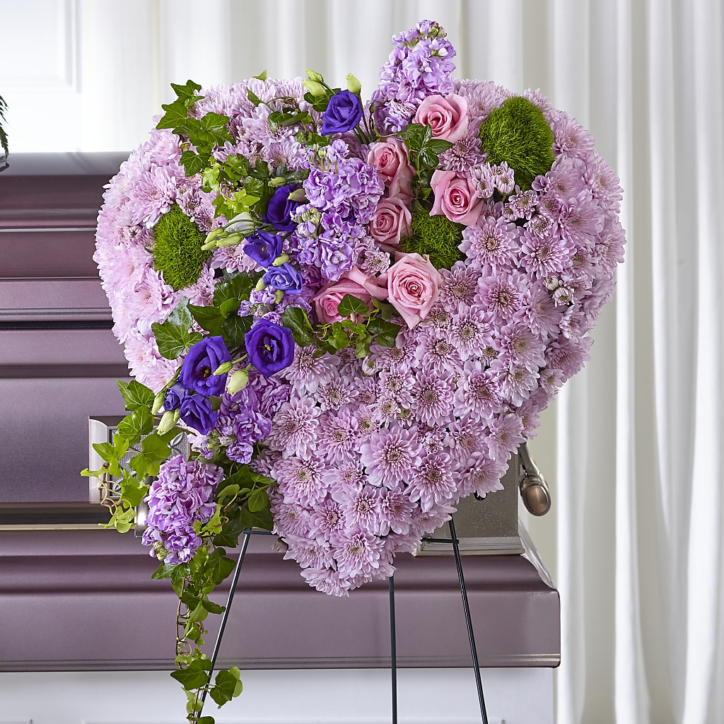 Treasured Love Standing Heart – Forever Flowers, Fords NJ