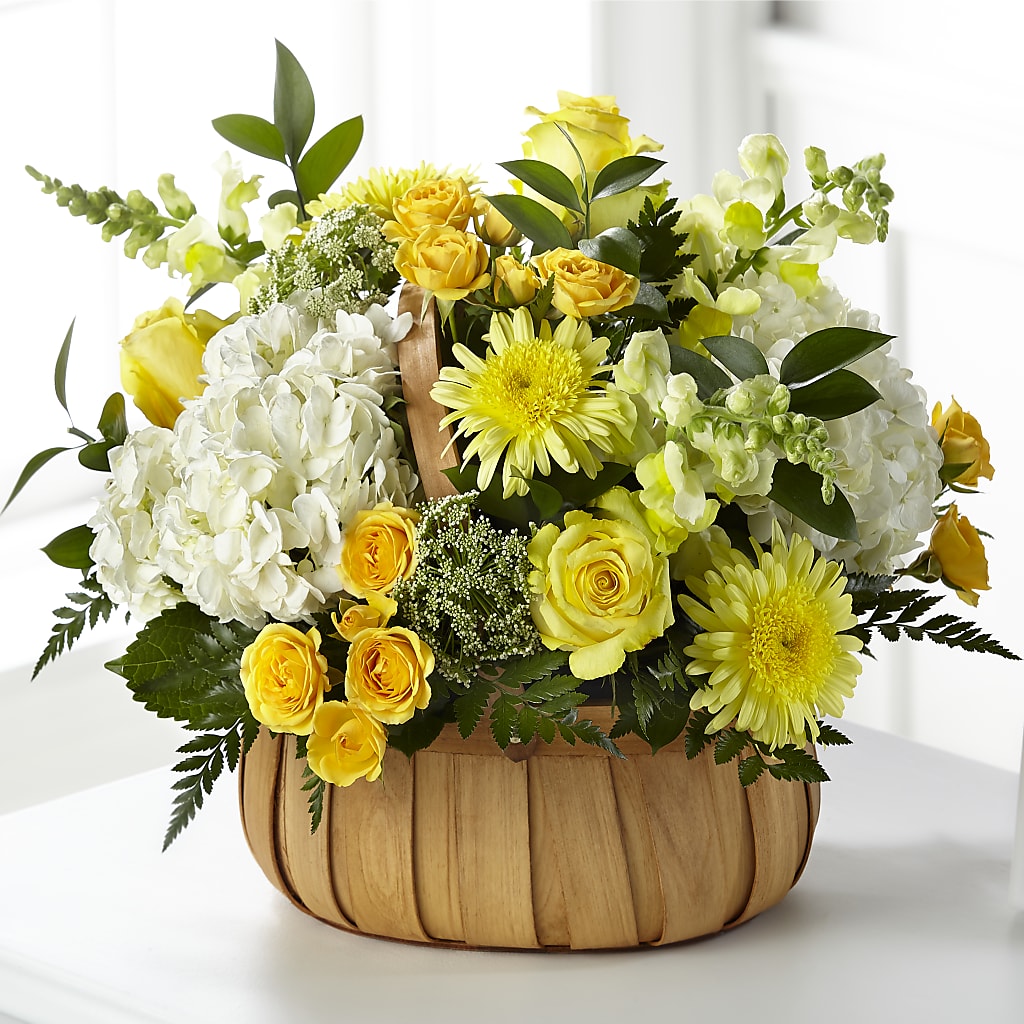 Rustic Remembrance Basket – Forever Flowers, Fords NJ