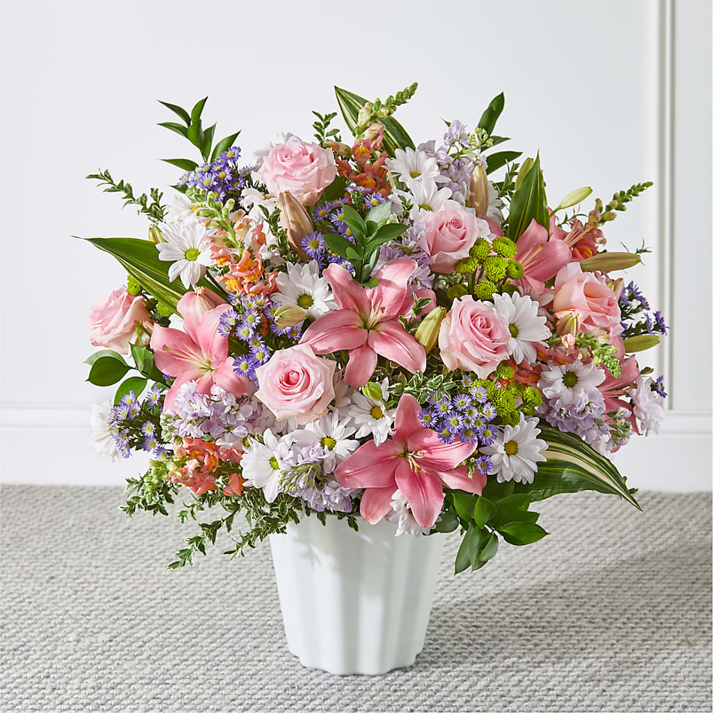 Abundant Compassion Floor Basket – Forever Flowers, Fords NJ