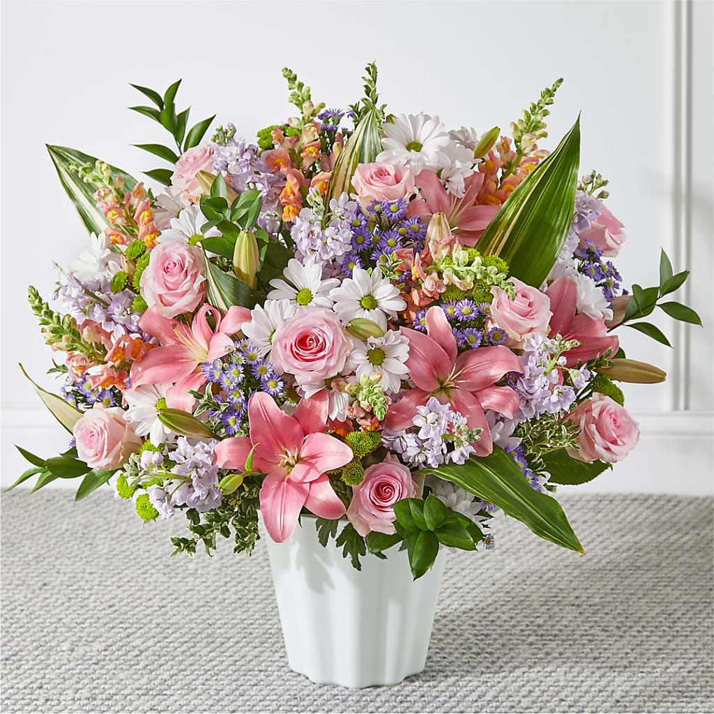 Abundant Compassion Floor Basket – Forever Flowers, Fords NJ