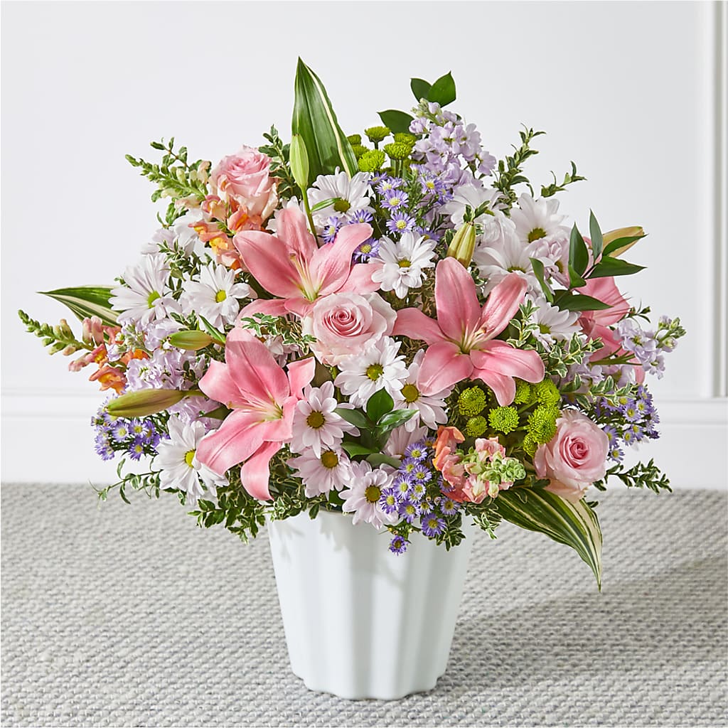 Abundant Compassion Floor Basket – Forever Flowers, Fords NJ