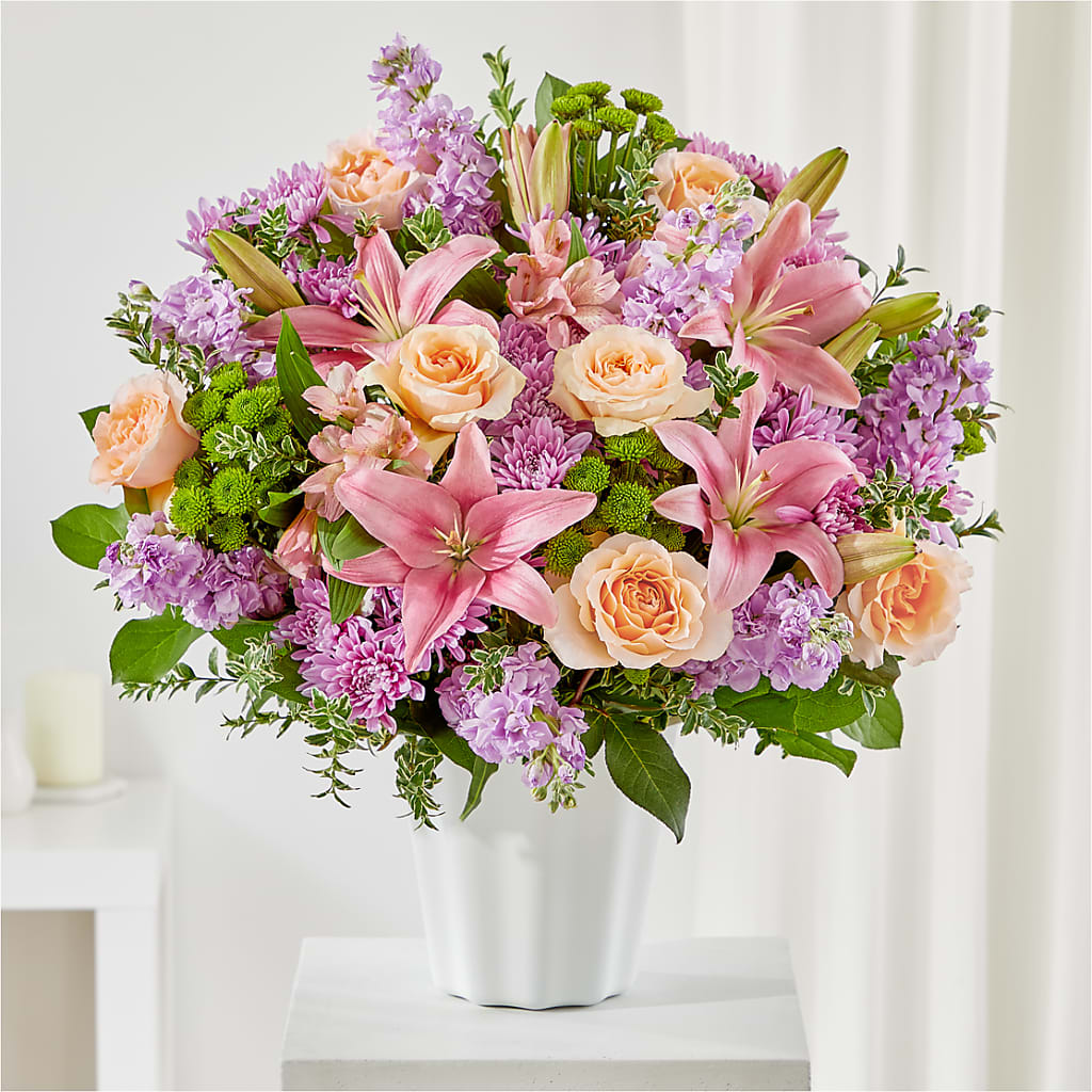 Supportive Embrace Tabletop Basket – Forever Flowers, Fords NJ