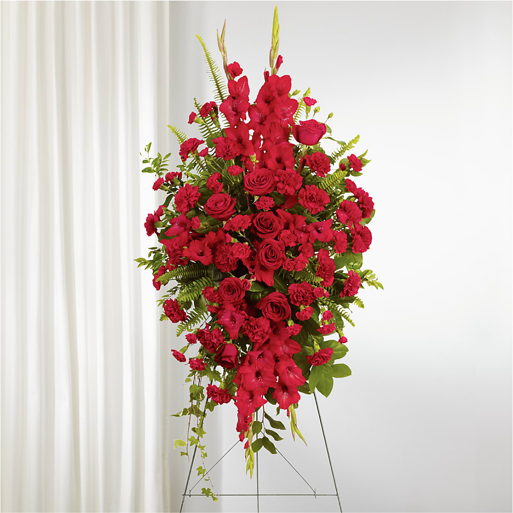 From the Heart Standing Spray – Forever Flowers, Fords NJ
