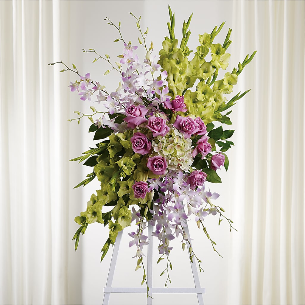 Lasting Legacy Standing Spray – Forever Flowers, Fords NJ