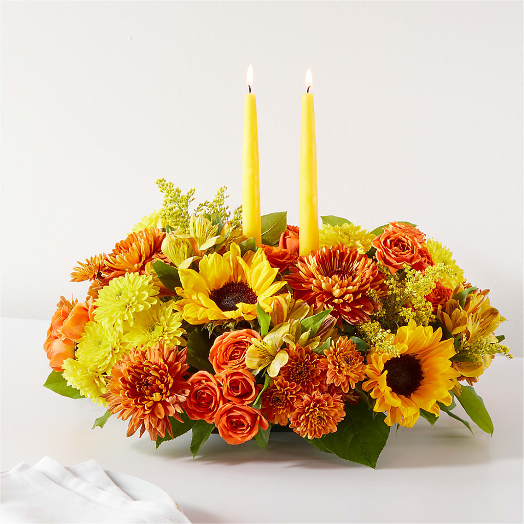 Autumn Harmony Centerpiece – Forever Flowers, Fords NJ