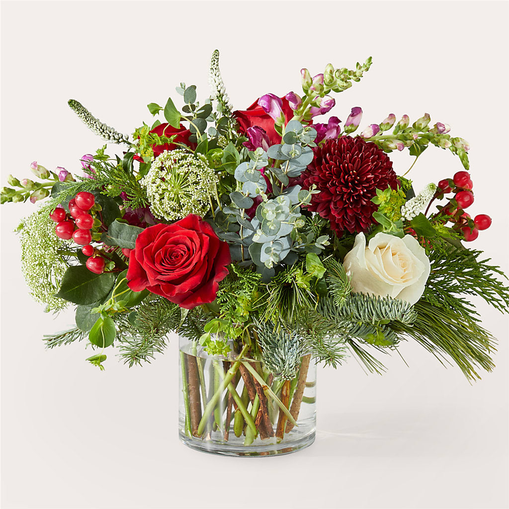 Cranberry Fizz Bouquet – Forever Flowers, Fords NJ