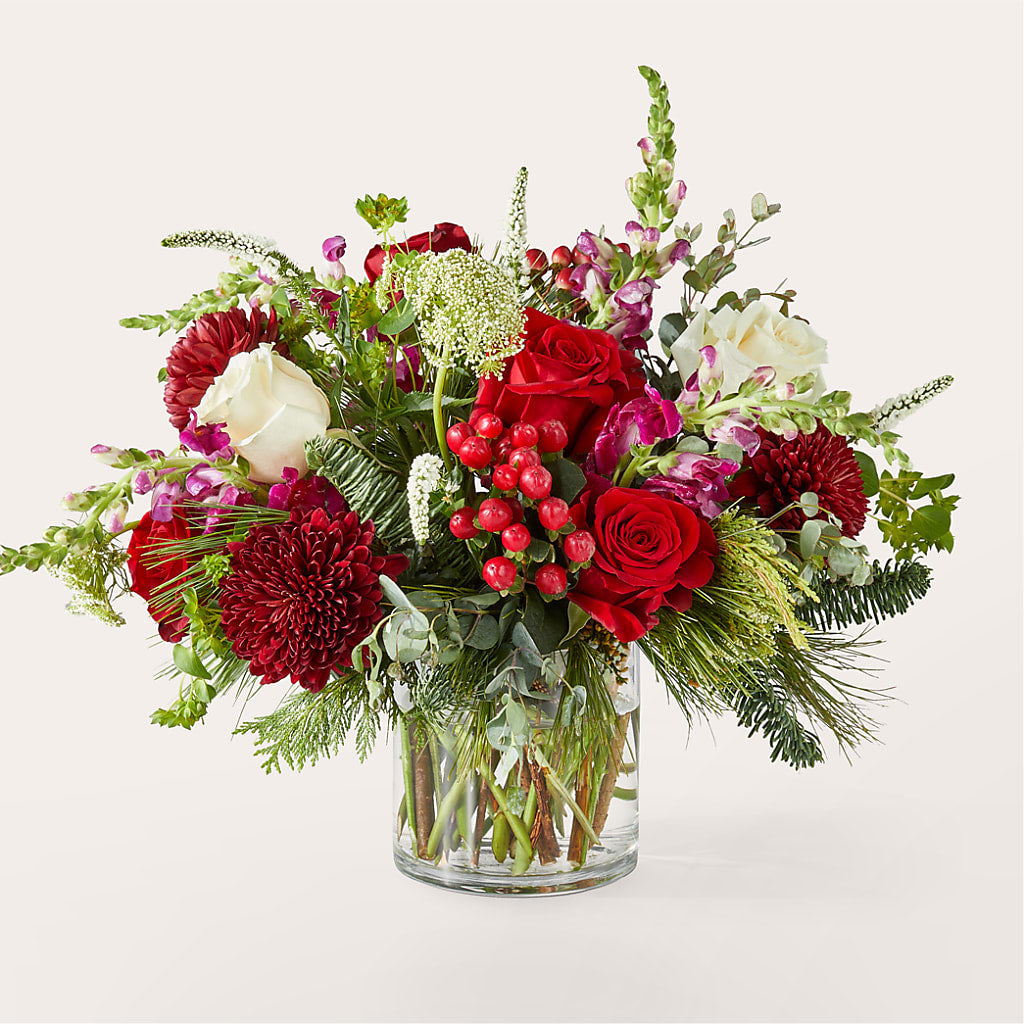 Cranberry Fizz Bouquet – Forever Flowers, Fords NJ