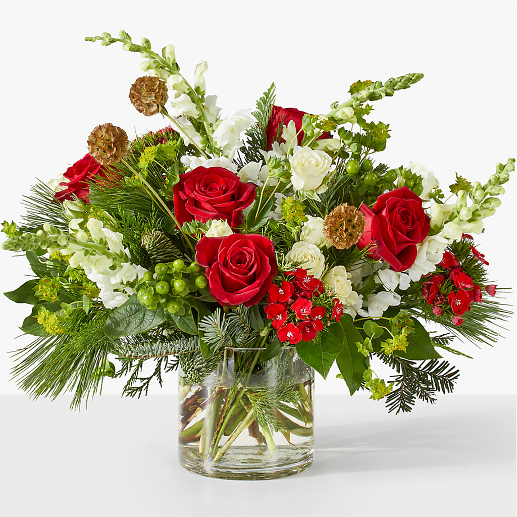 Deck the Halls Bouquet – Forever Flowers, Fords NJ