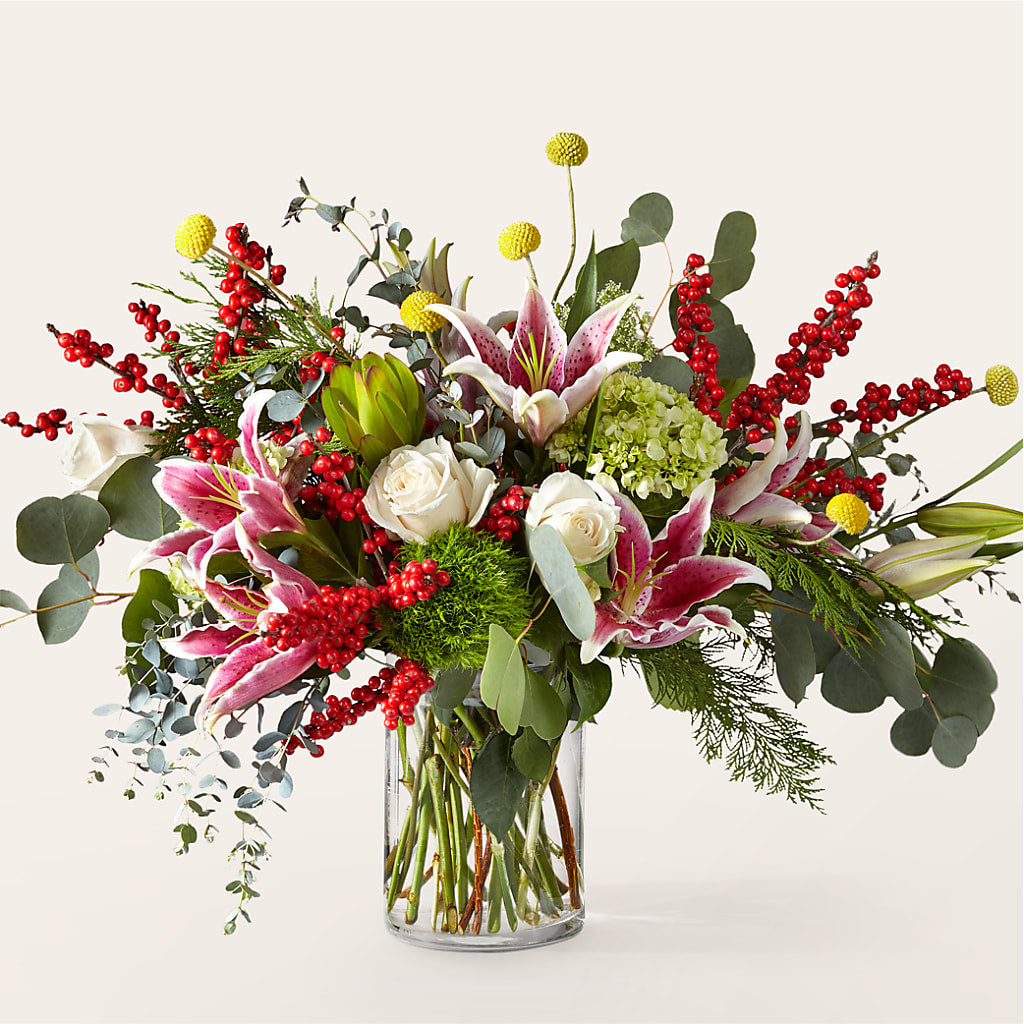 Berry & Bright Bouquet – Forever Flowers, Fords NJ