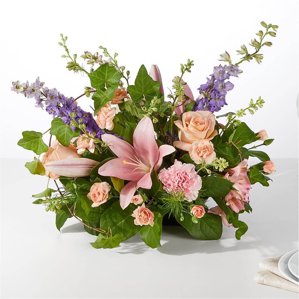 Blossom Time Centerpiece – Forever Flowers, Fords NJ