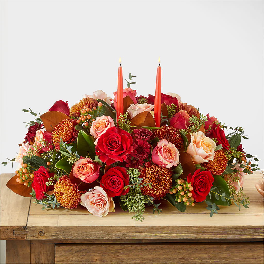 Gather Near Centerpiece – Forever Flowers, Fords NJ