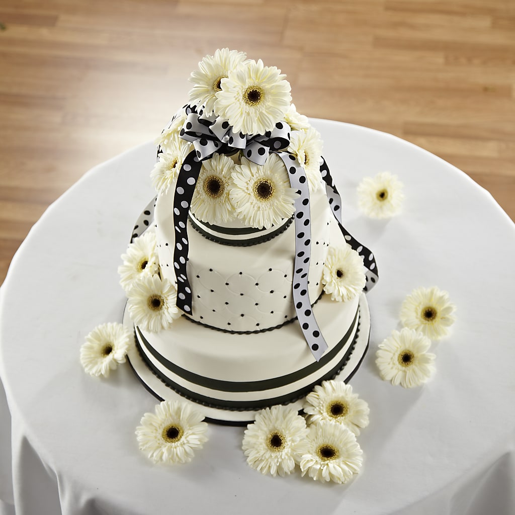 Simple Sophistication Cake Décor – Forever Flowers, Fords NJ