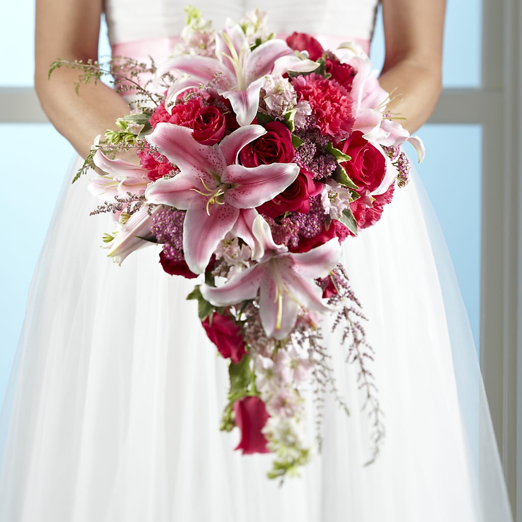 lily flower bouquet for bride Lily & Rose Bouquet