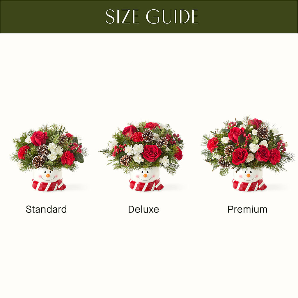 Jolly Snowman Bouquet –  Forever Flowers, Fords NJ
