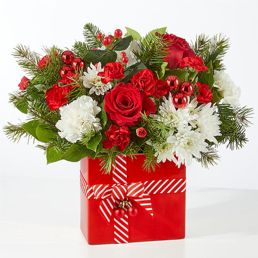 Presents Under the Tree Bouquet –  Forever Flowers, Fords NJ