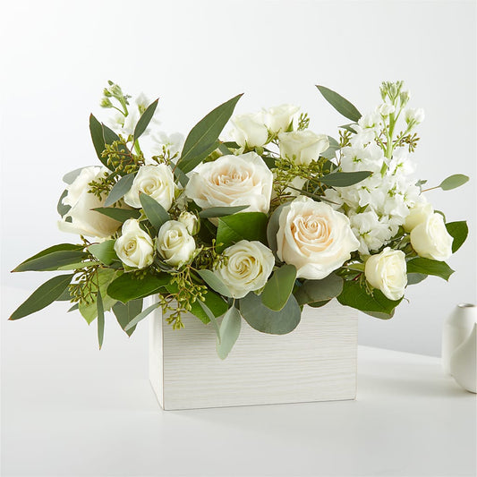 Fresh Linen Box Bouquet –  Forever Flowers, Fords NJ
