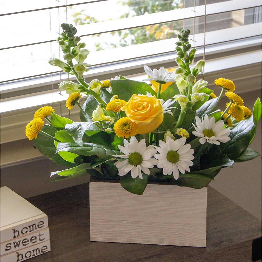 Sun Salutation Box Bouquet –  Forever Flowers, Fords NJ