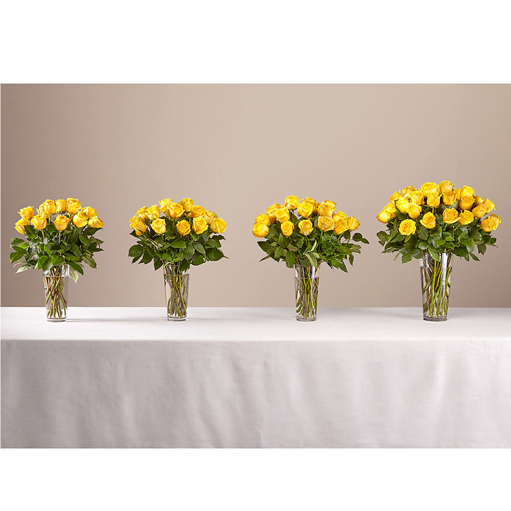 Long Stem Yellow Rose Bouquet –  Forever Flowers, Fords NJ