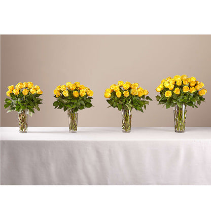 Long Stem Yellow Rose Bouquet –  Forever Flowers, Fords NJ