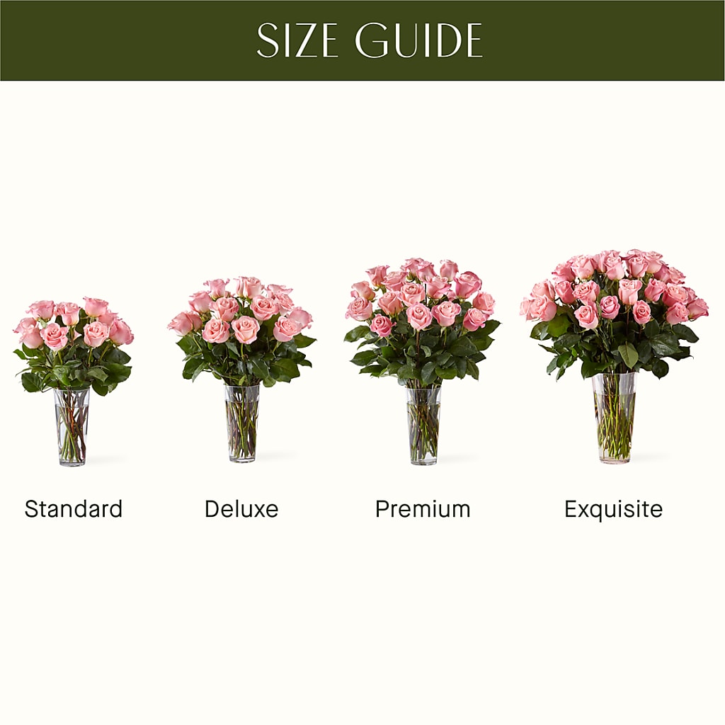 Long Stem Pink Rose Bouquet –  Forever Flowers, Fords NJ