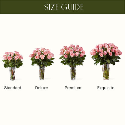 Long Stem Pink Rose Bouquet –  Forever Flowers, Fords NJ