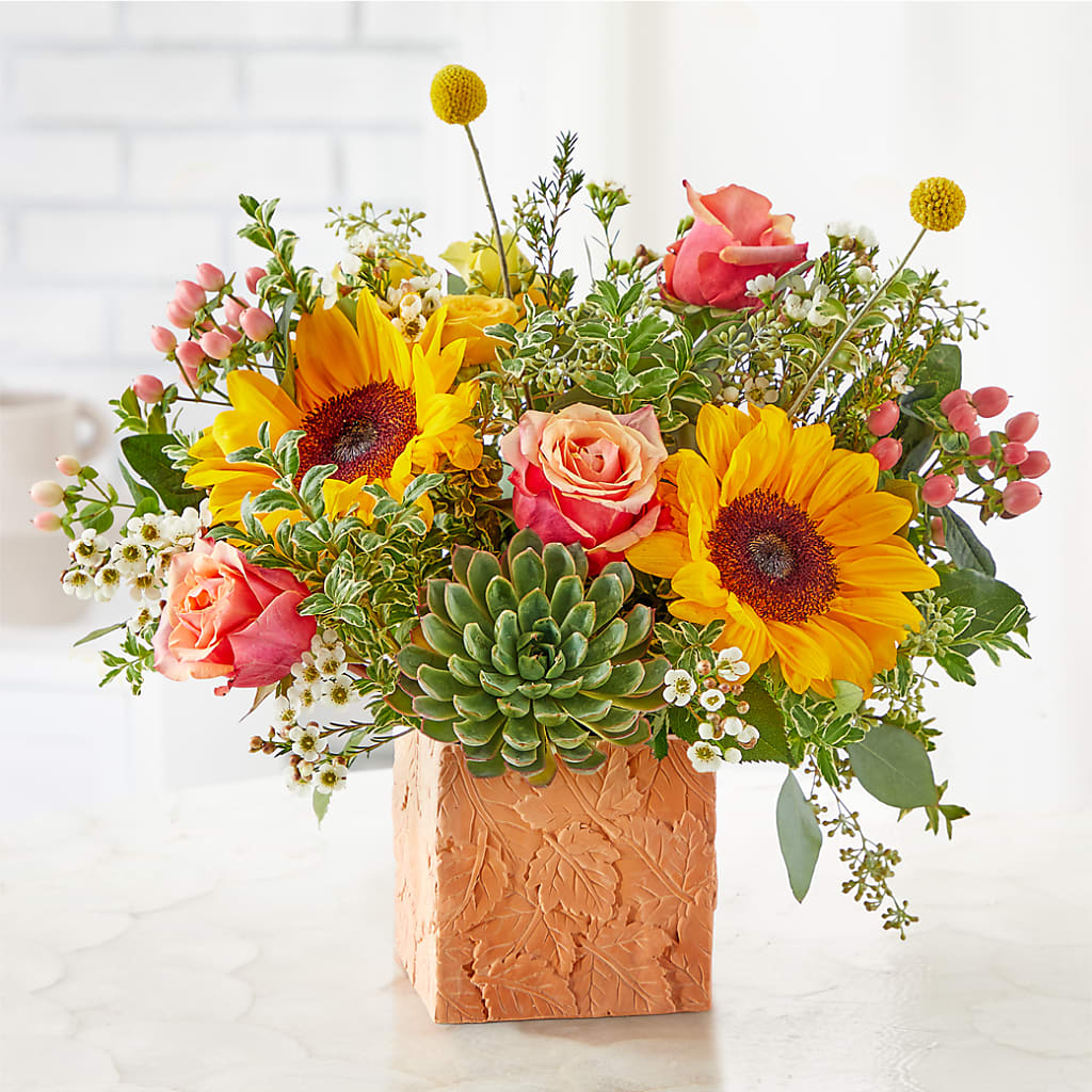 Sunflower Season Bouquet –  Forever Flowers, Fords NJ